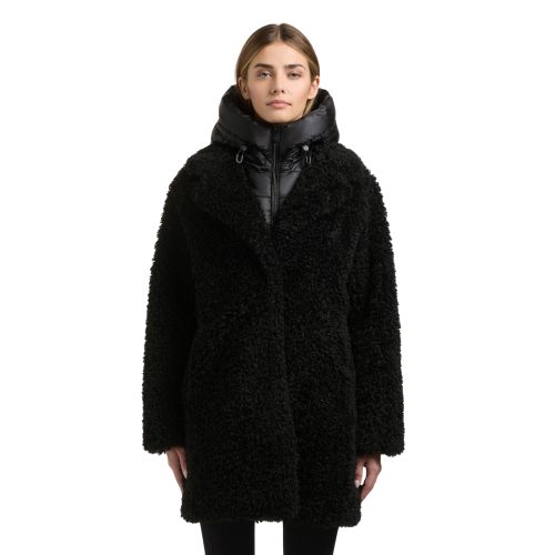 KHUJO Damen Mantel BRIANA Teddymantel