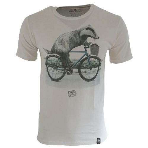 DIRTY VELVET Herren T-Shirt BIKER BADGER