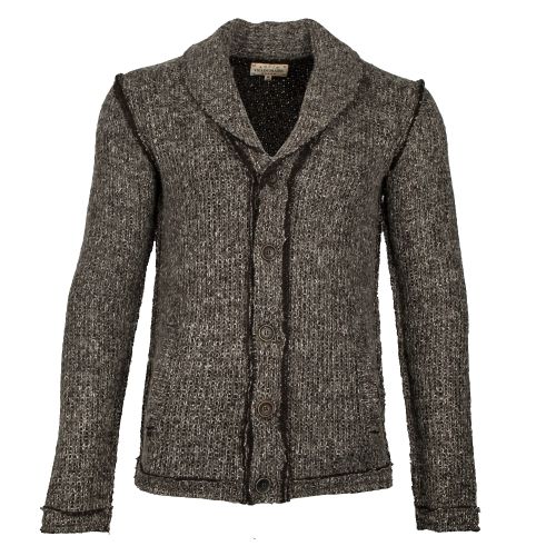 KHUJO Herren Strickjacke PITKIN anthra