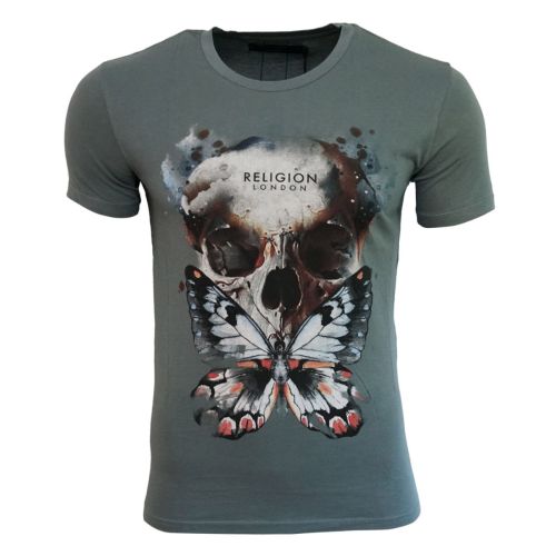 RELIGION Clothing Herren T-Shirt BUTTERFLY SKULL