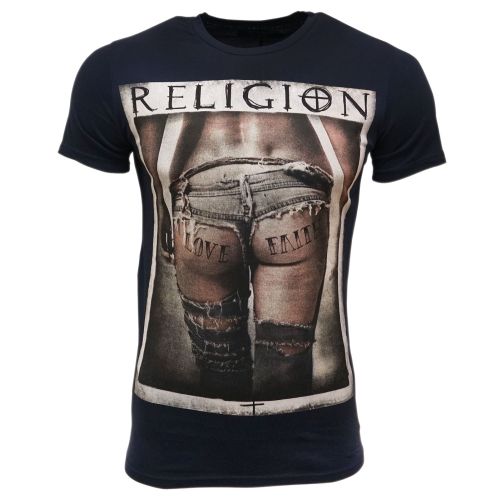 RELIGION Herren T-Shirt LOVE FAITH BUM