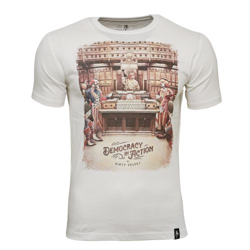 DIRTY VELVET Herren T-Shirt DEMOCRACY IN ACTION